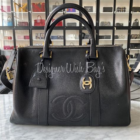 chanel vintage boston bag|authentic pre owned chanel bags.